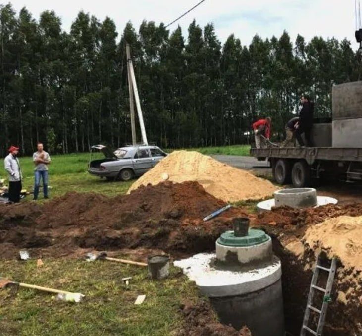 Канализация из бетонных колец септик - ВВ220 надёжно и качественно