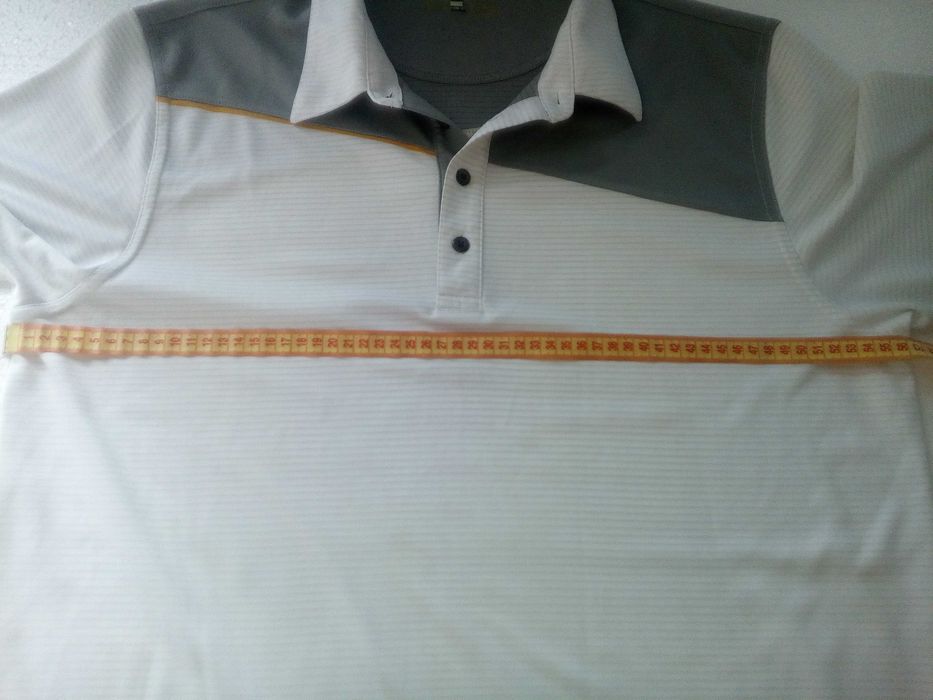 Футболка поло в полоску, белая