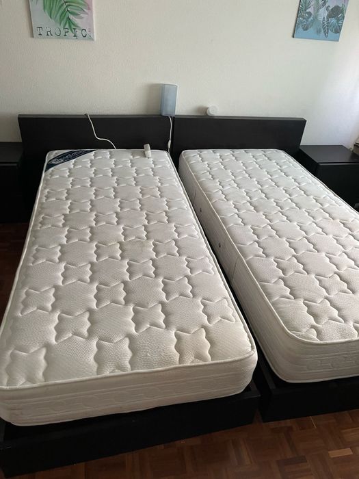 cama de solteiro com colchão