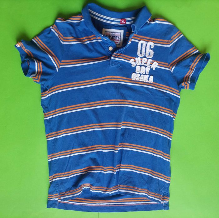 SuperDry koszulka męska polo XL 100% Bawełna