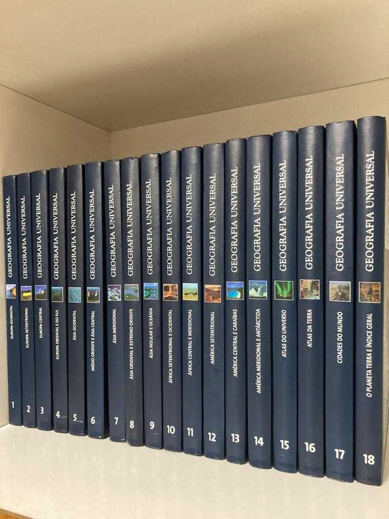Enciclopédia "Geografia Universal" (18 volumes)