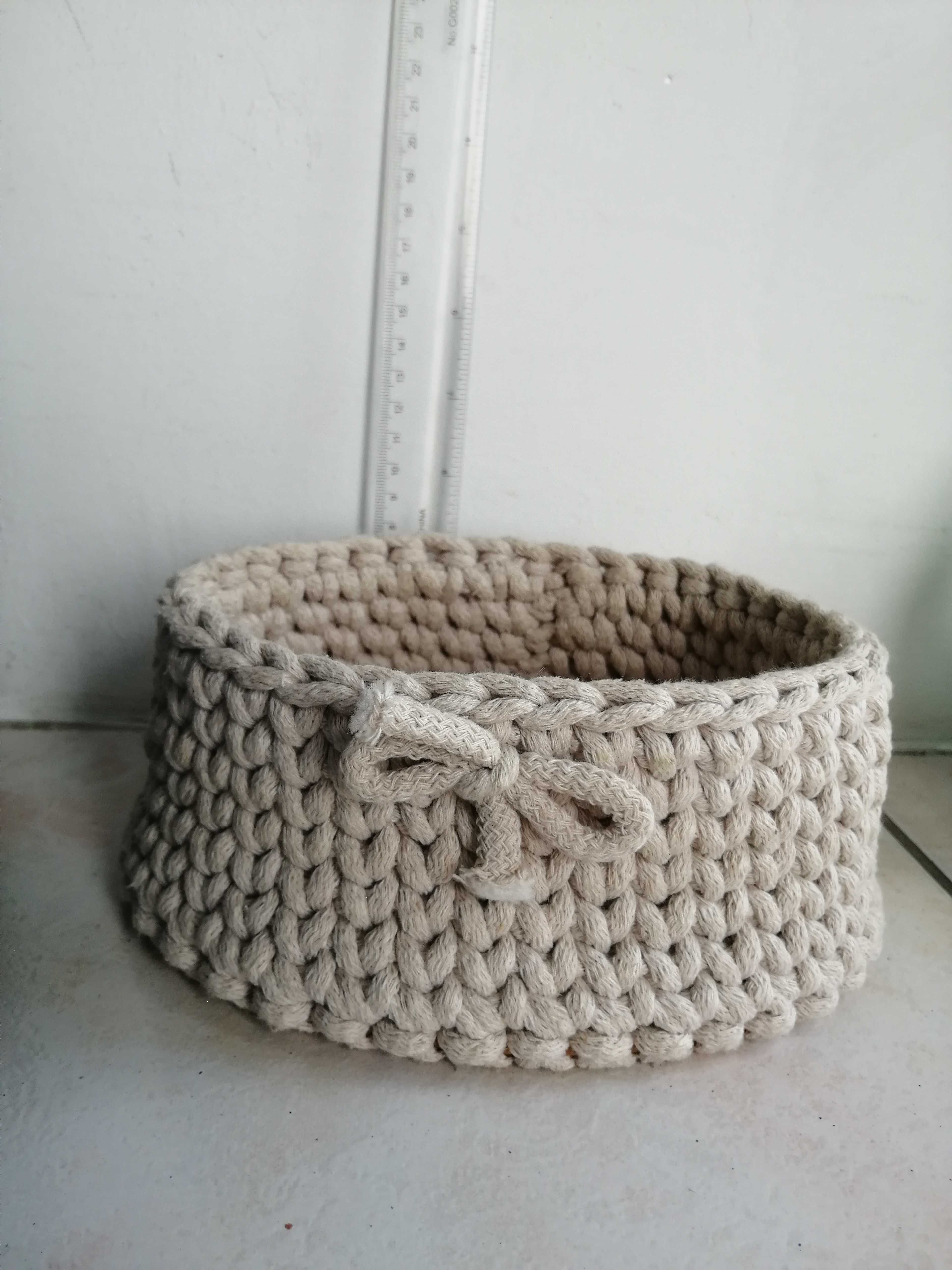 Koszyk + wazon ze sznurka - handmade
