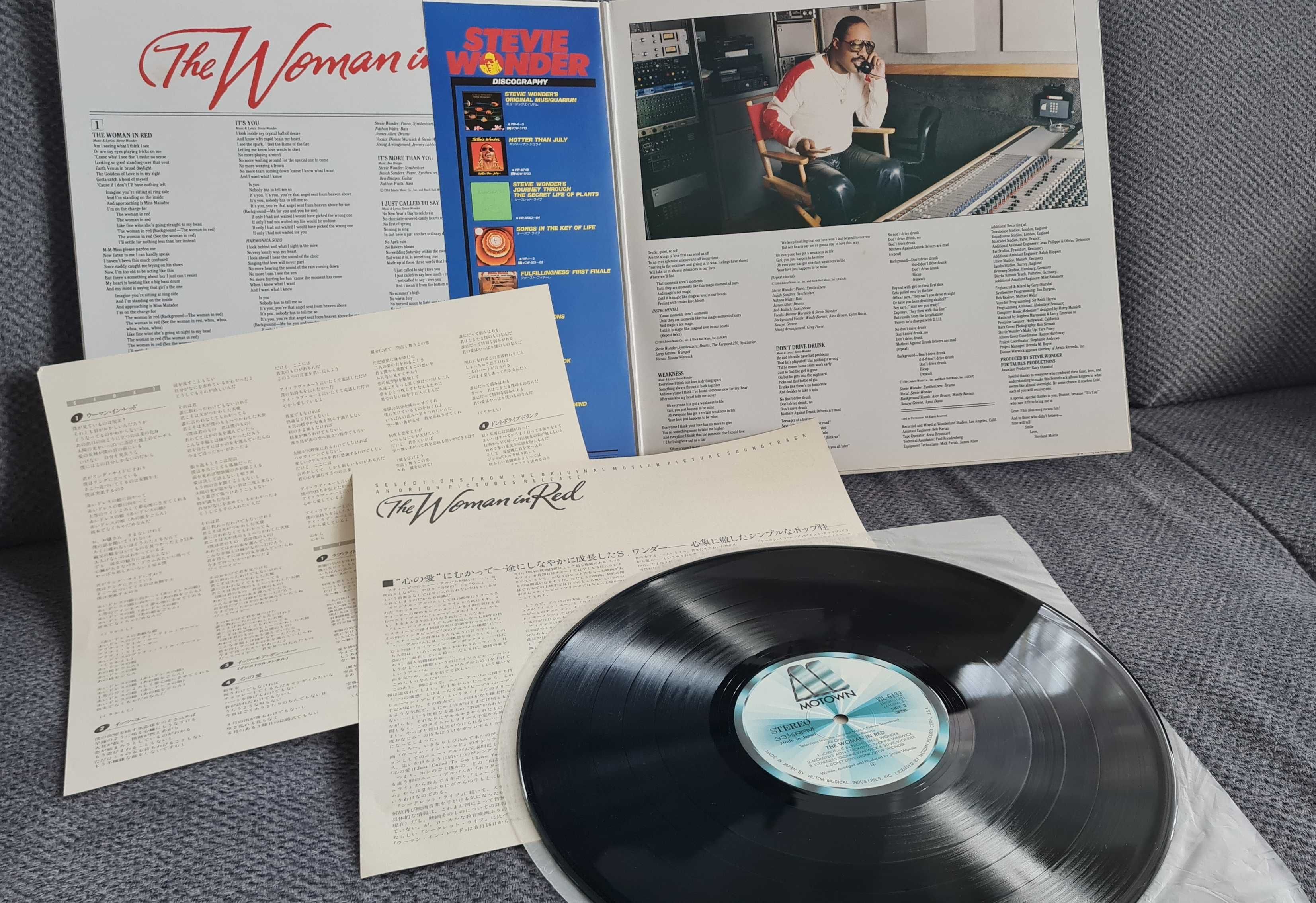 Stevie Wonder – The Woman In Red ( Soundtrack) - EX - JAPAN