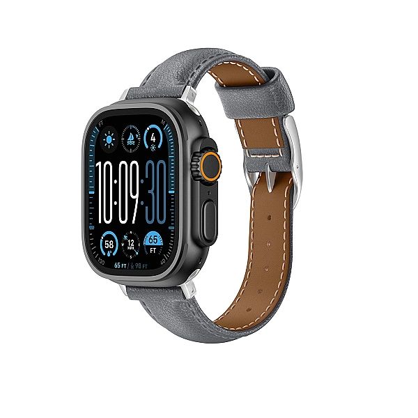 Skórzany pasek AMAZINGTHING Class Band do Apple Watch 45 / 46 / 49 mm
