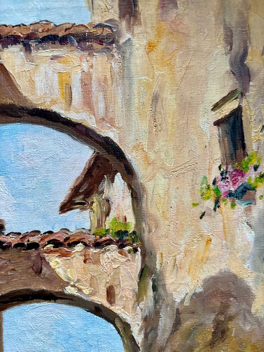 Obraz olejny na płótnie, J. Moriani, poł. XX wieku