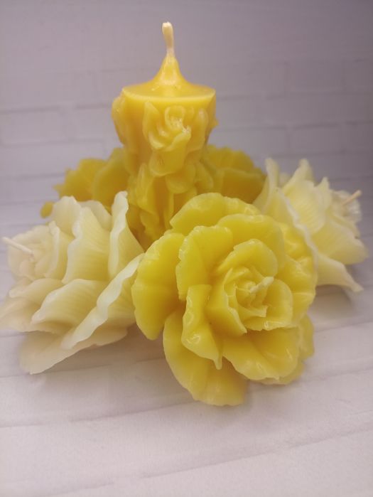 Воскова свічка Троянда