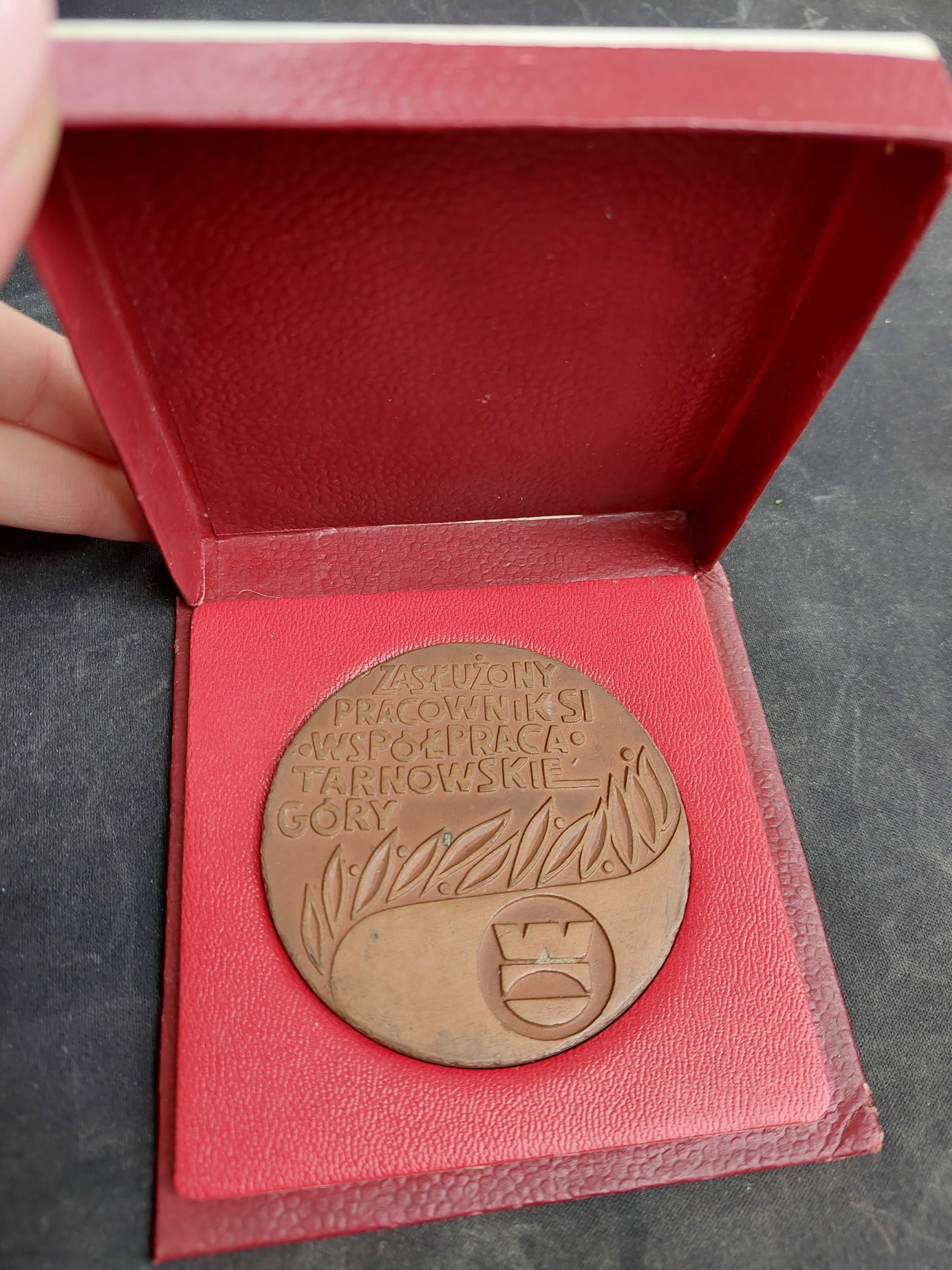 Medal PRL Zasłużony pracownik spółdzielni kolekcja miedź prasowana