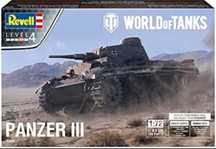 Model do sklejania Revell 03501  WOT WORLD OF TANKS czołg PANZER III