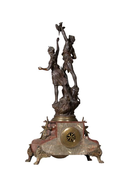 Relógio Escultura Napoleão III com a Deusa Diana, Século XIX