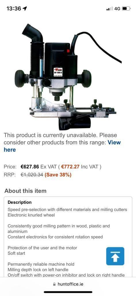 Frezarka Router Wurth  of 1100-e