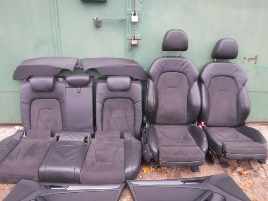 Audi A4 B8 Sedan  fotele alcantara  skory siedzenia S-Line S Line kanapa
