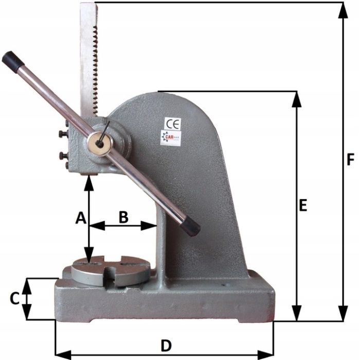 Prasa Mechaniczna Ręczna 2T 2000kg Sklep Fv