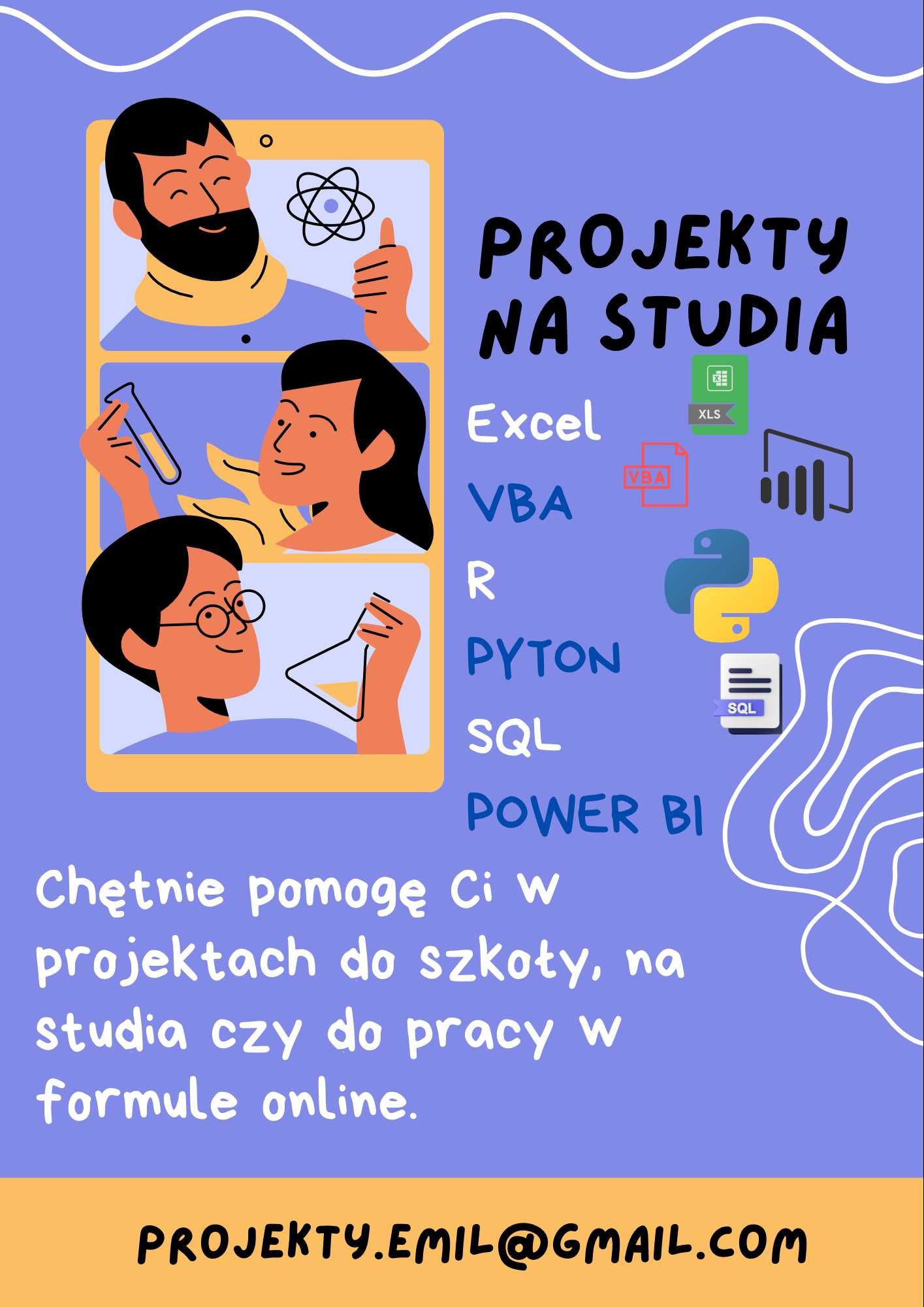Projekty na studia - Excel, VBA, R, Python, SQL, Power BI