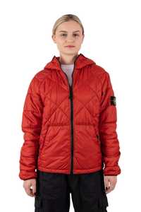 Куртка Stone Island Garment Dyed Quilted Micro Yarn In Brick Red