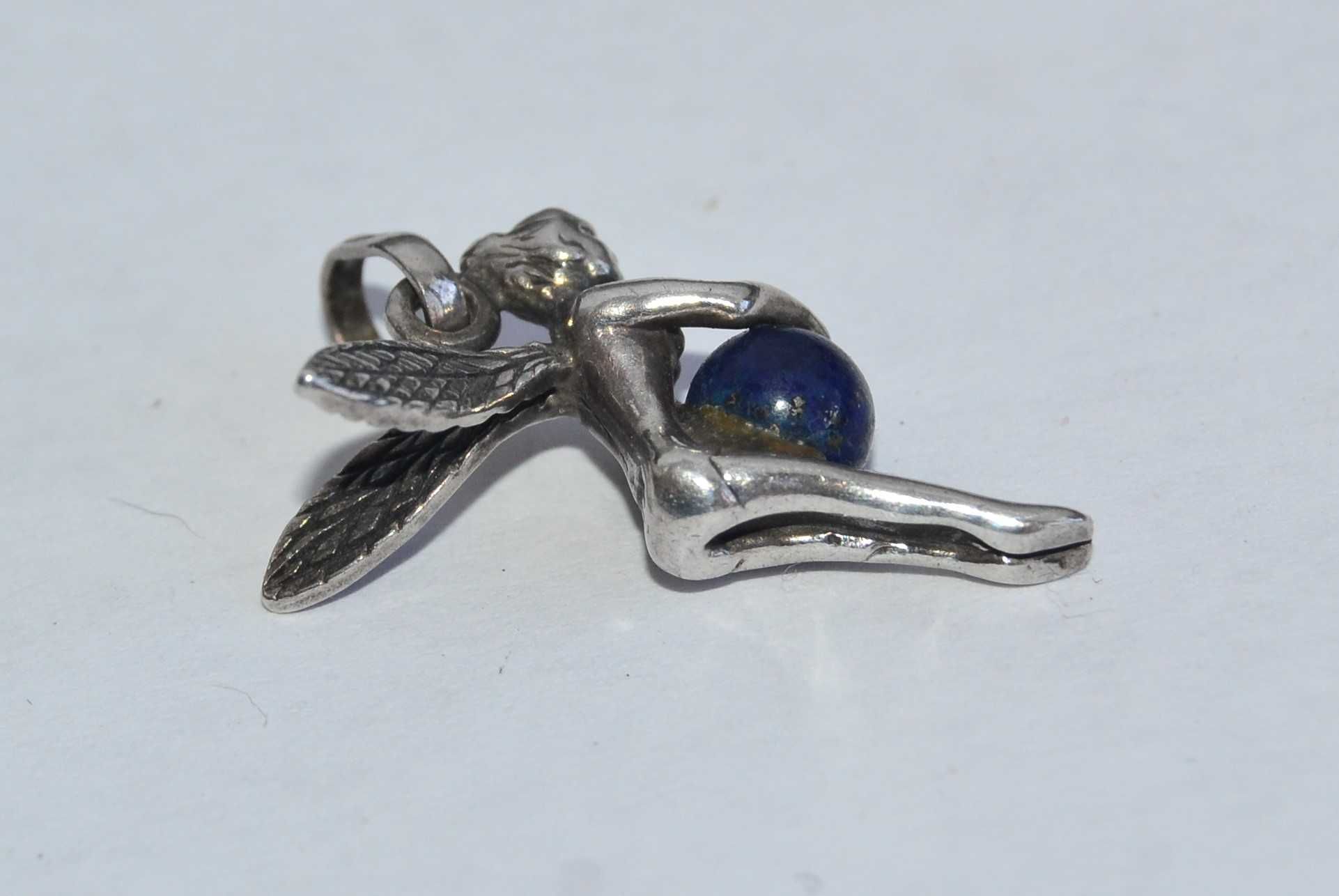 Pendente em prata e lapis Lazuli