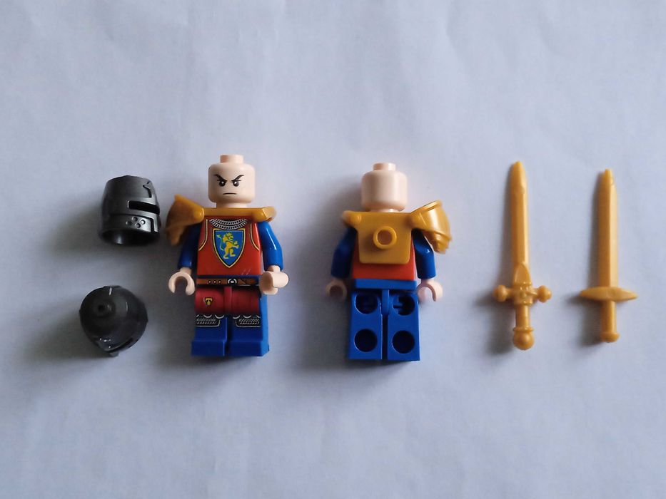 2 Figurki rycerzy herbu Lwa Lion Knights z bronią kompatybilne z Lego