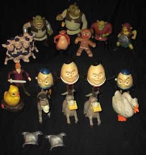 Bonecos Antigos Vintage PVC Monocromáticos Rajá Kinder Mcdonalds