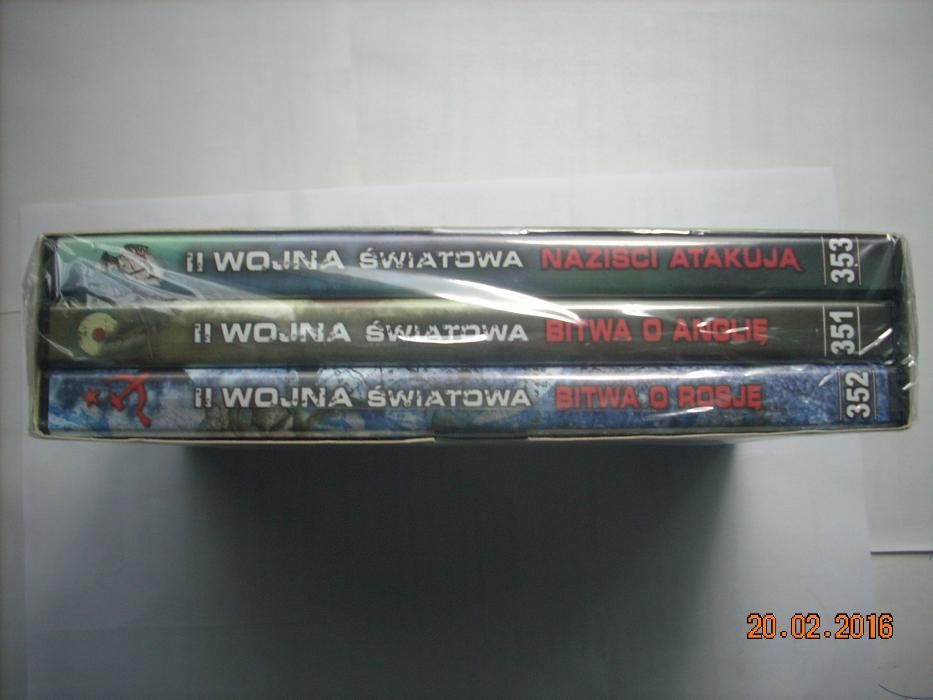 II Wojna Światowa 3 płyty DVD nowe