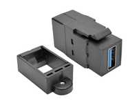 Moduł Keystone Łącznik USB 3.0 (F/F) USB-A z USB-A Beczka Czarny