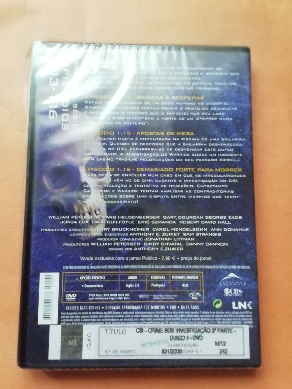 DVD CSI 1a Série, selado