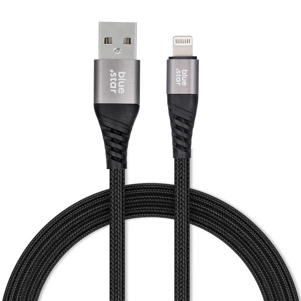 Kabel Usb A Do Lightning Blue Star 2,4A Z Oplotem 1,2 M Tfk-Dc-003