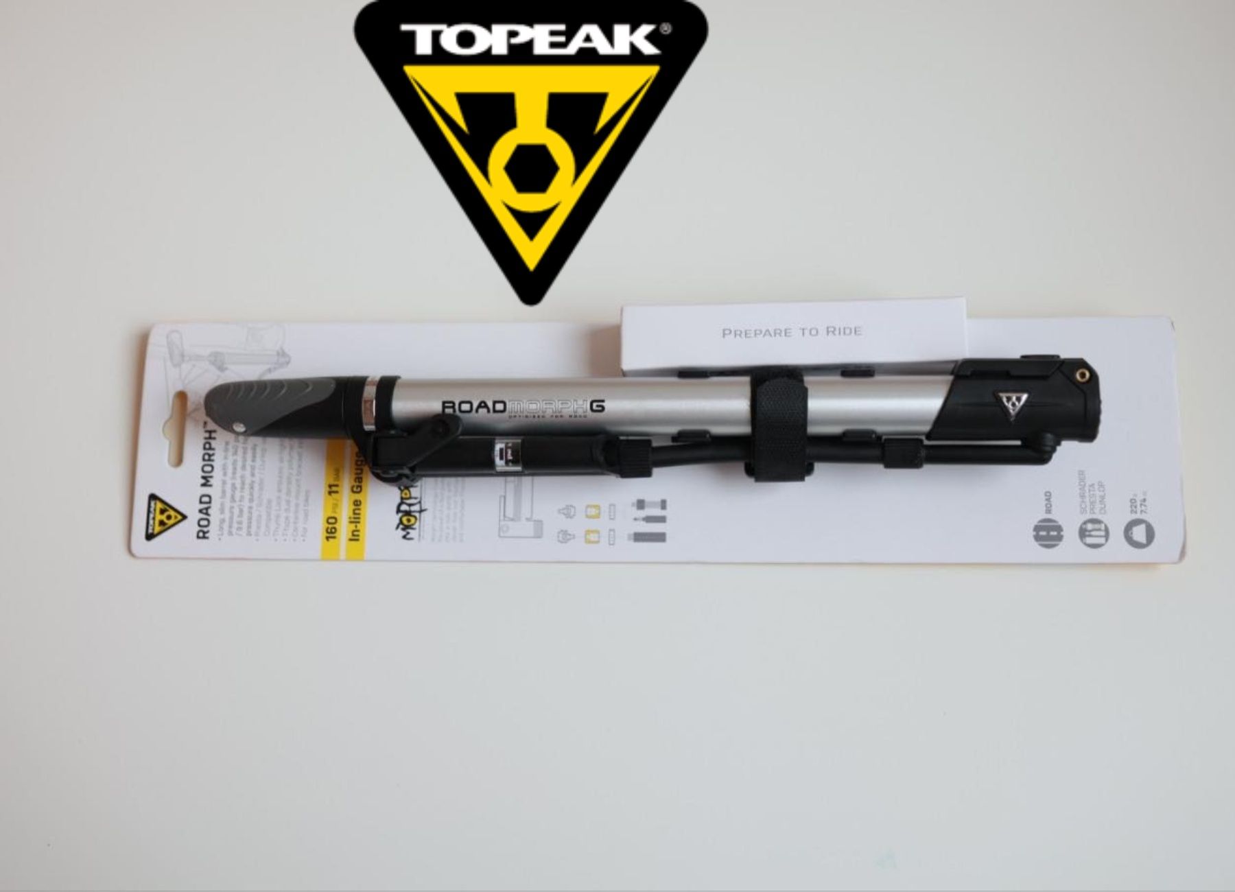 Вело насос Topeak ROAD MORPH G з манометром та кріпленням на раму