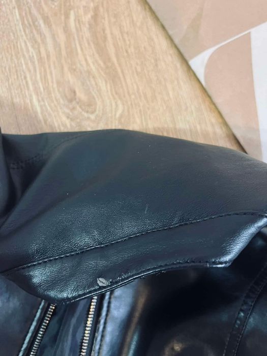 Sinsay S kurtka 36 ekoskora czarna motocyklowa krotka