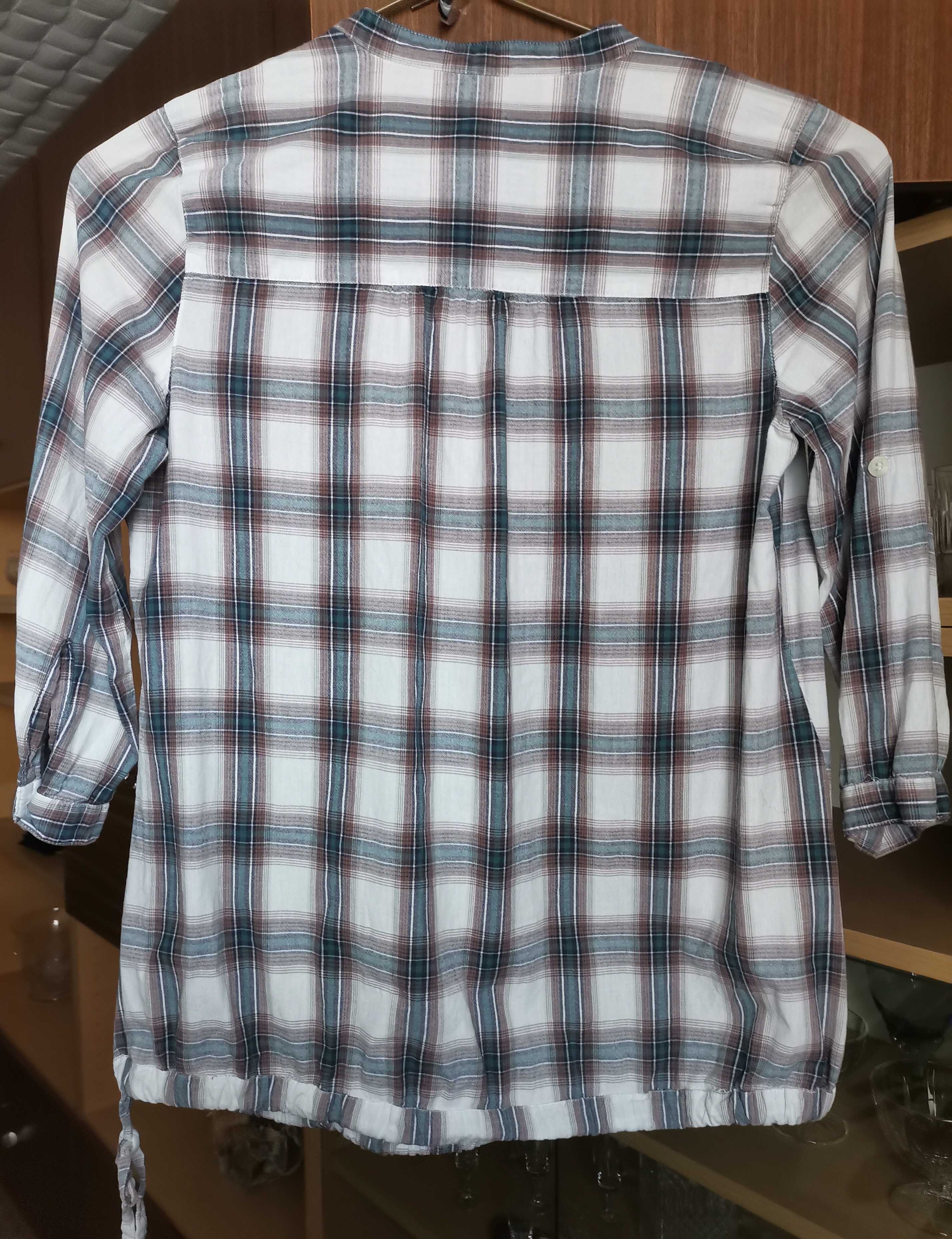 Bluzko-koszula w kratę Boysen's rozmiar 36