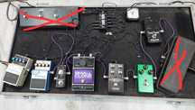 Pedalboard z fajnymi efektami gitarowymi