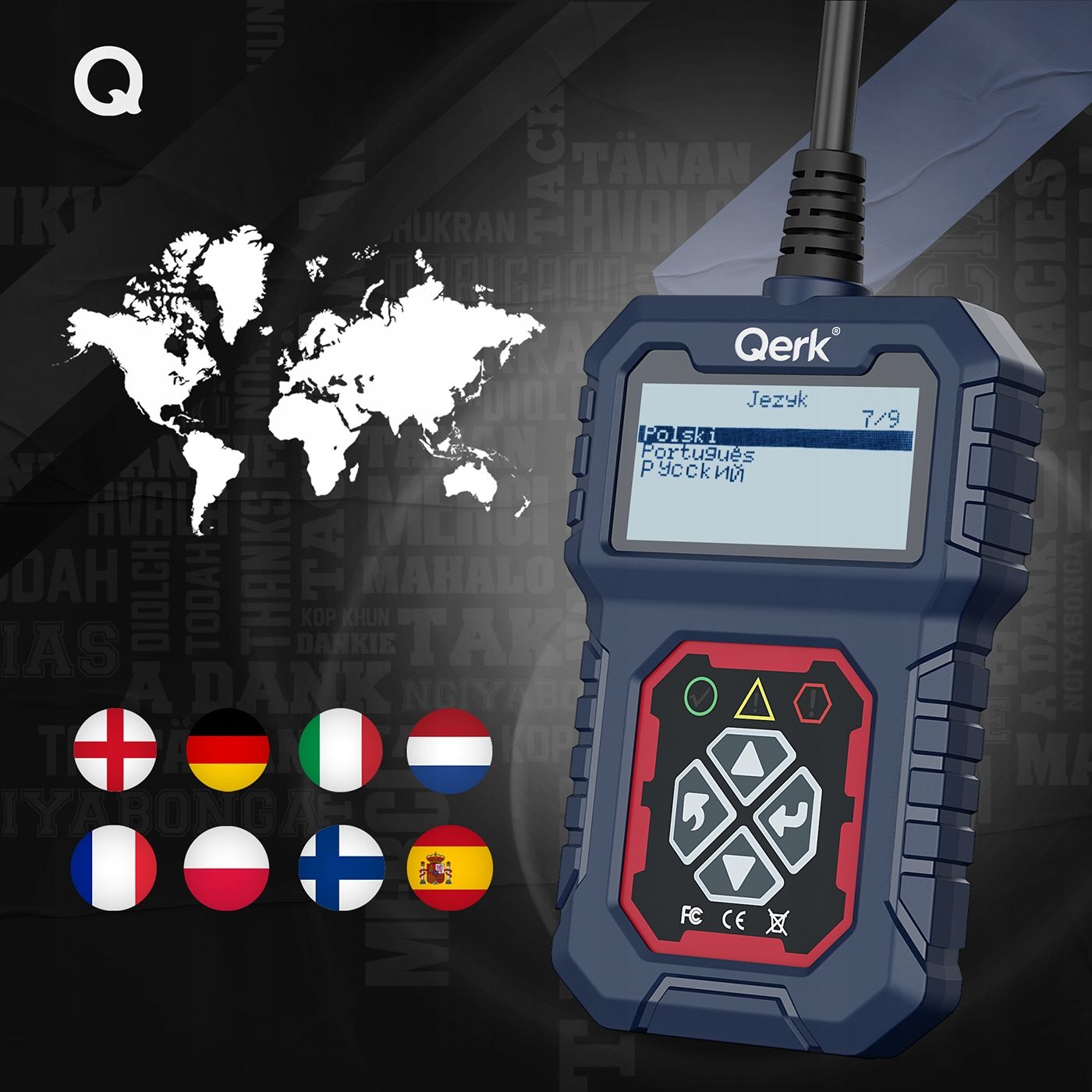 Interfejs Diagnostyczny Tester Obd2 Język Polski Skaner Pl Menu