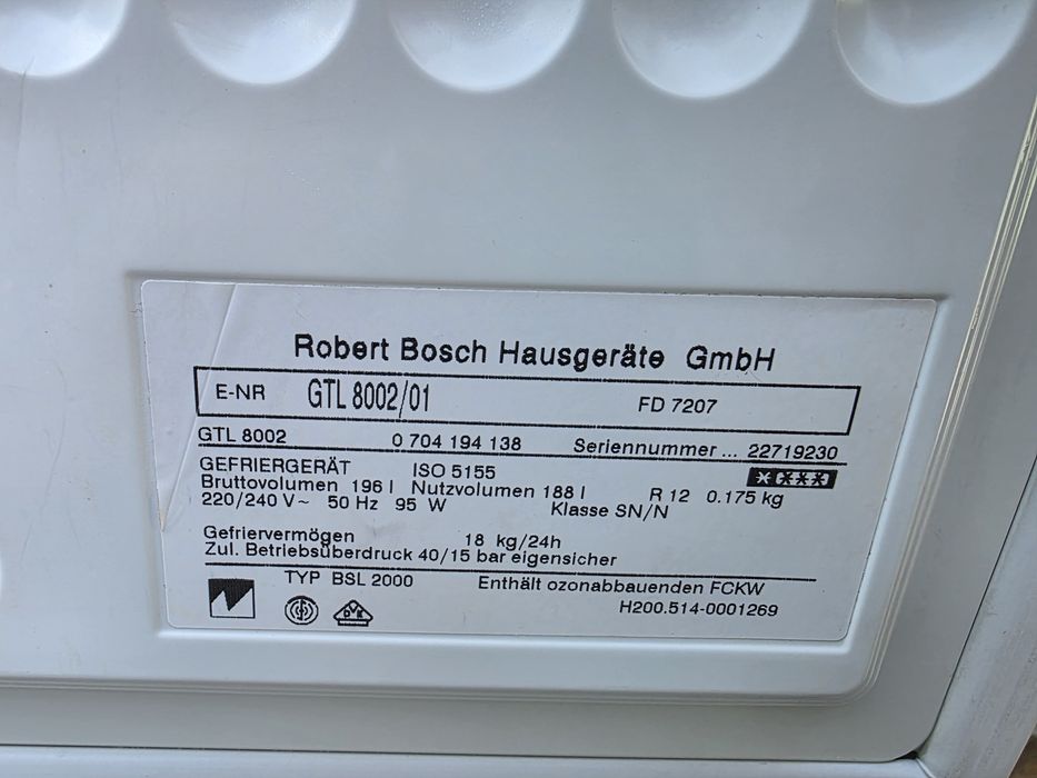 Морозильна камера bosch GTL 8002/01 в чудовому стані бу