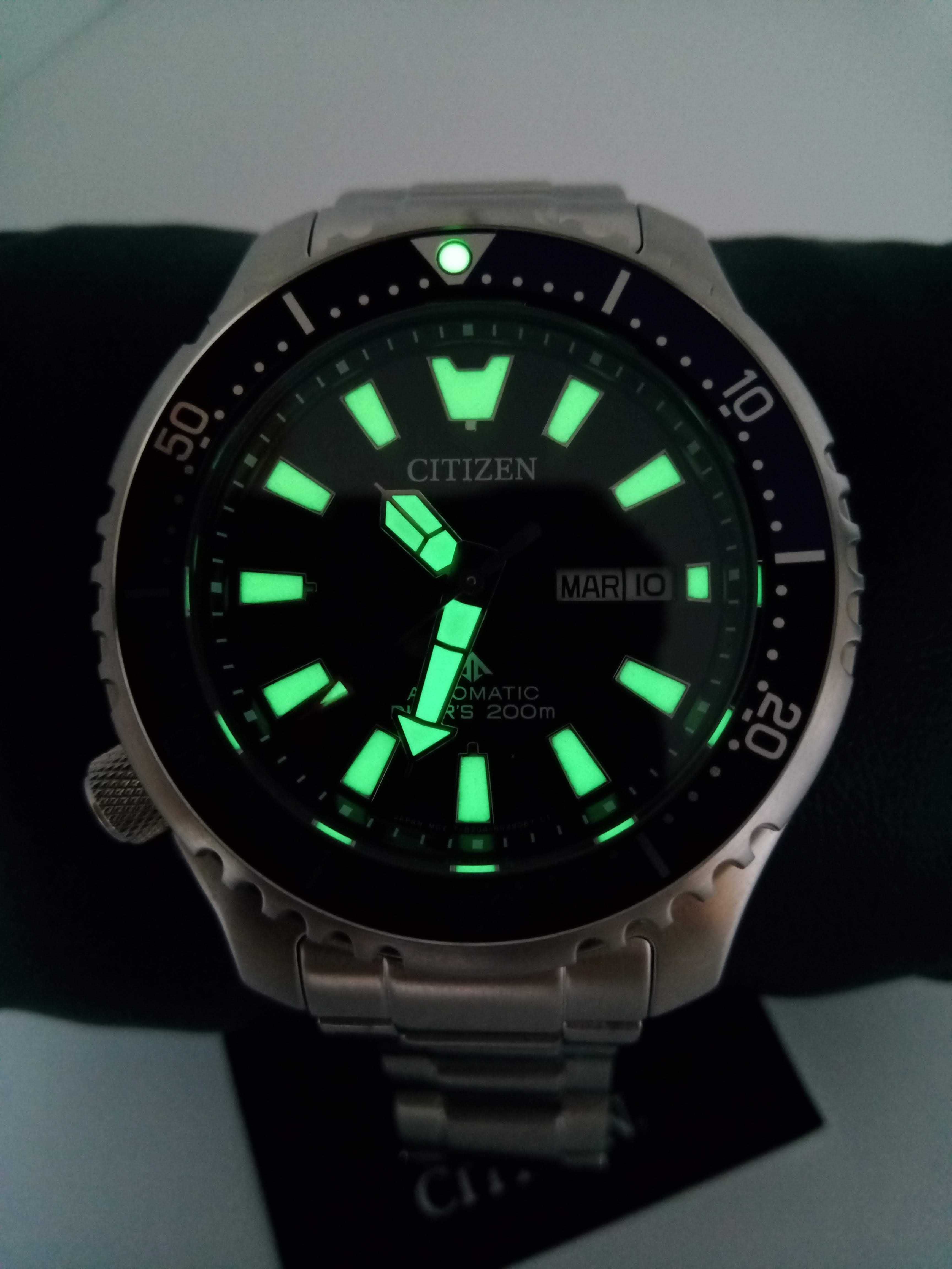 Японские мужские часы 200м дайверы Citizen NY0159-57E Механика, сапфир