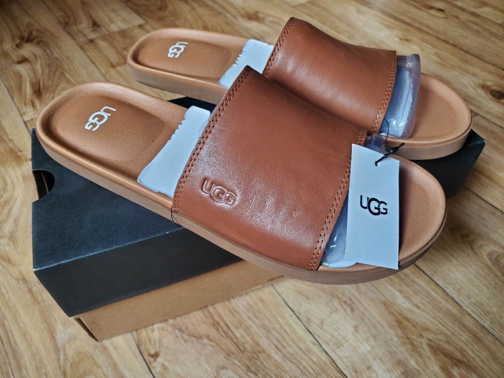 Шкіряні шльопки слайди UGG BENNISON SLIDE II розмір US9 (42)