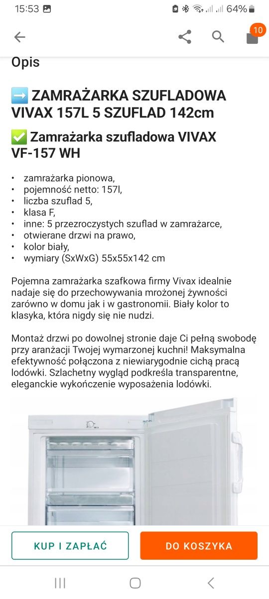 Zamrazarka  szufladowa