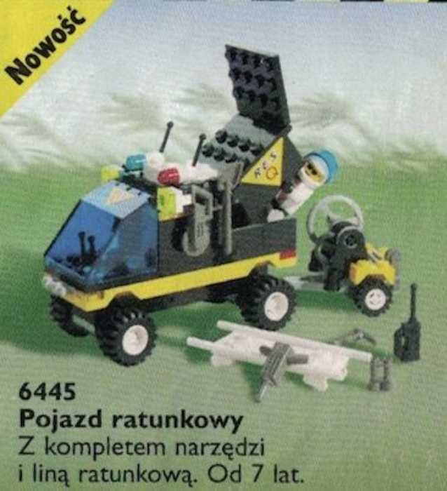LEGO 6445 Emergency Res-Q Pojazd Ratunkowy 100% + instrukcja + CZĘŚĆI