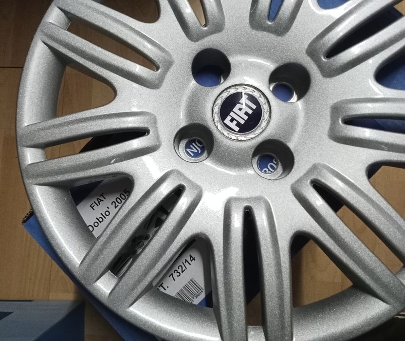 Pack 4 Tampões Comercial Fiat Doblo 14" - Novos