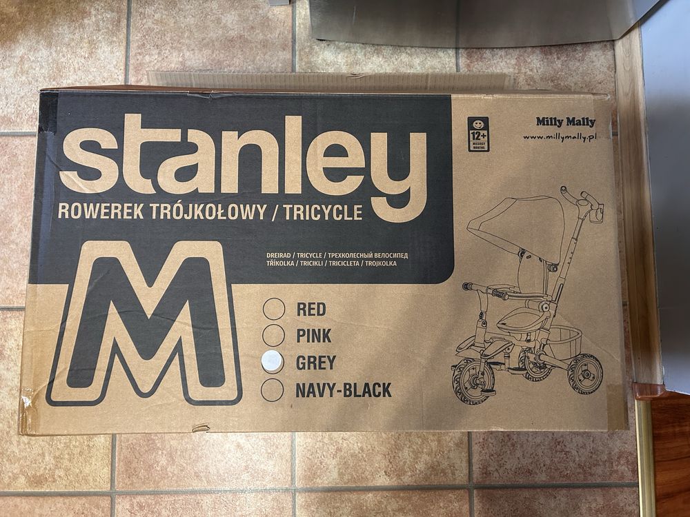 Rowerek trójkołowy spacerówka Stanley Milly Mally jak nowy