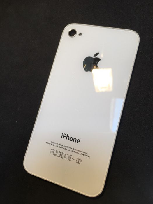 Vidro traseiro,capa Iphone 4s branco
