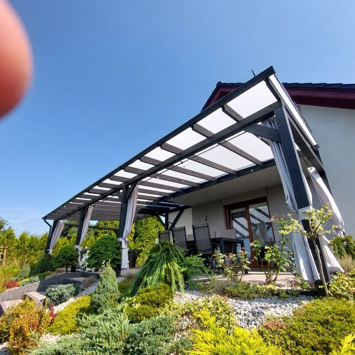 Drewniane wiaty samochodowe, zadaszenia, tarasy, altany z drewna KVH