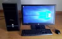 PC Quad core + Monitor 22" + teclado e rato