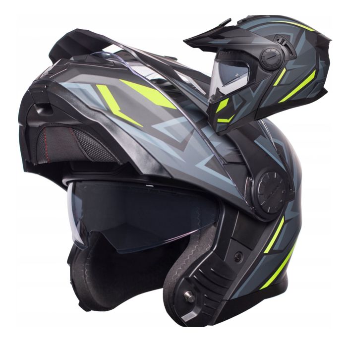 Kask motocklowy Horn Multitour ECE 06 pod interkom szczękowy XS-XXL