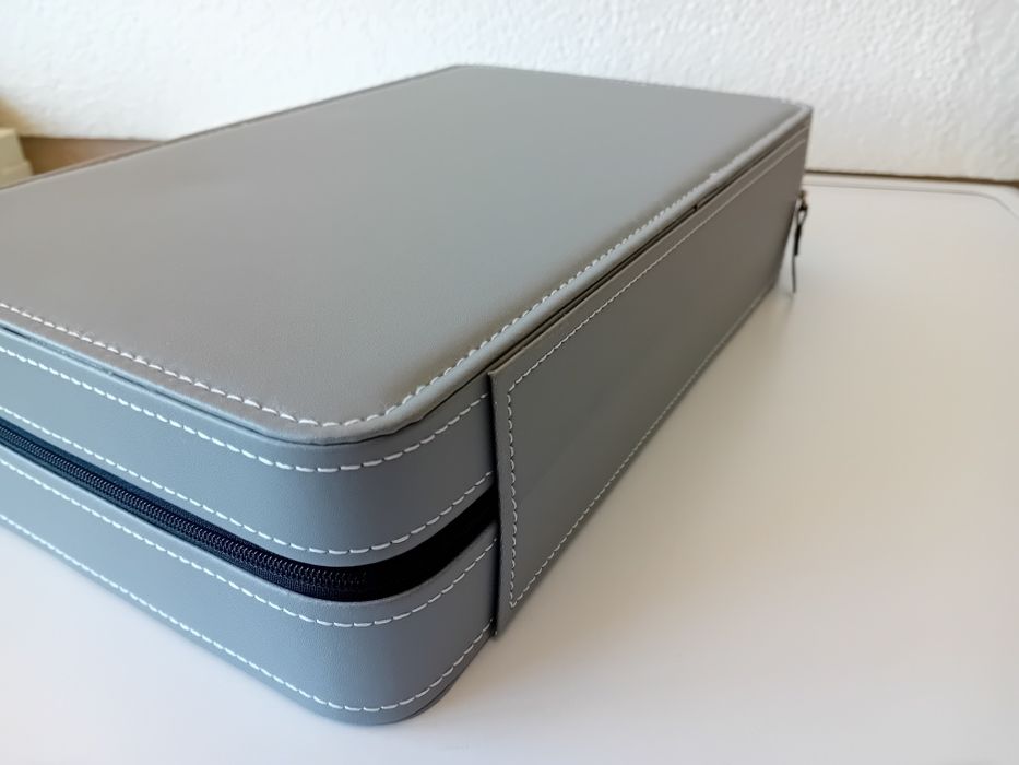 Caixa Estojo 12 Relógios Cauny Breitling Omega Iwc Seiko Citizen Oris