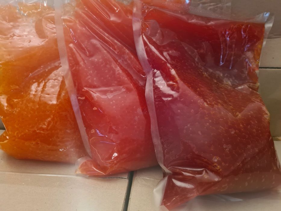 Ікра червона та чорна 1кг 1.5кг лосось, форель, кета