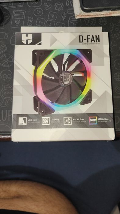 Ventoinha 120mm Nox D-Fan RGB 6 Pins