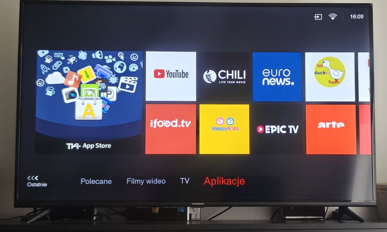 Telewizor 55" THOMSON SMART TV 4k UHD HDR, Netflix, Youtube, DVB-T2