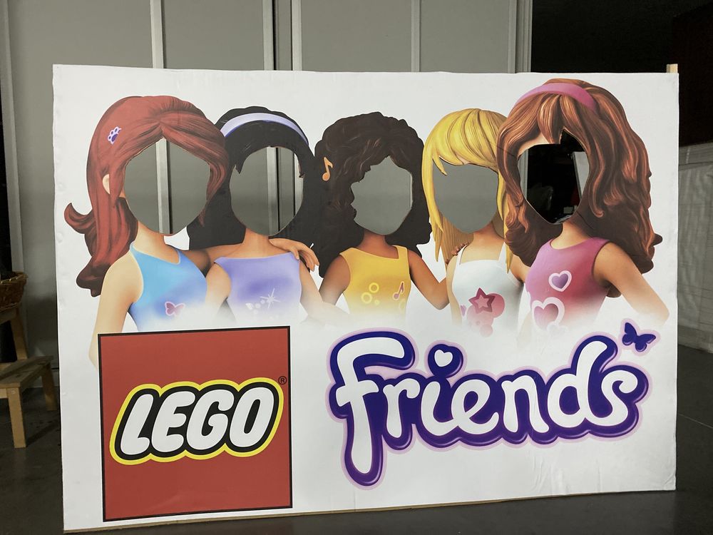 Placa para fotos - Festa lego friends