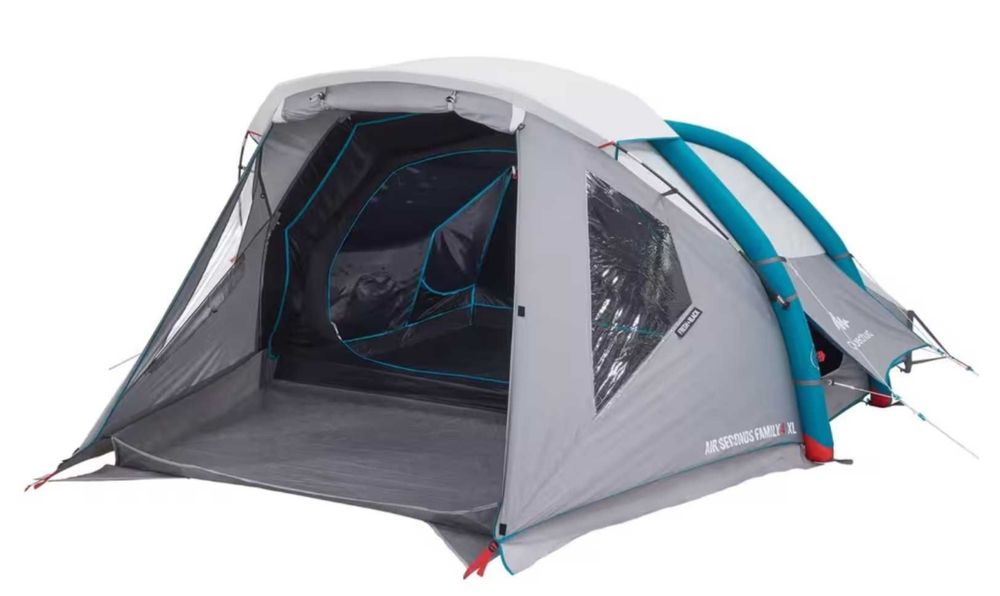 Tenda Insuflavel QUECHUA Air seconds 4XLfamily+ 2 colchoes insuflaveis