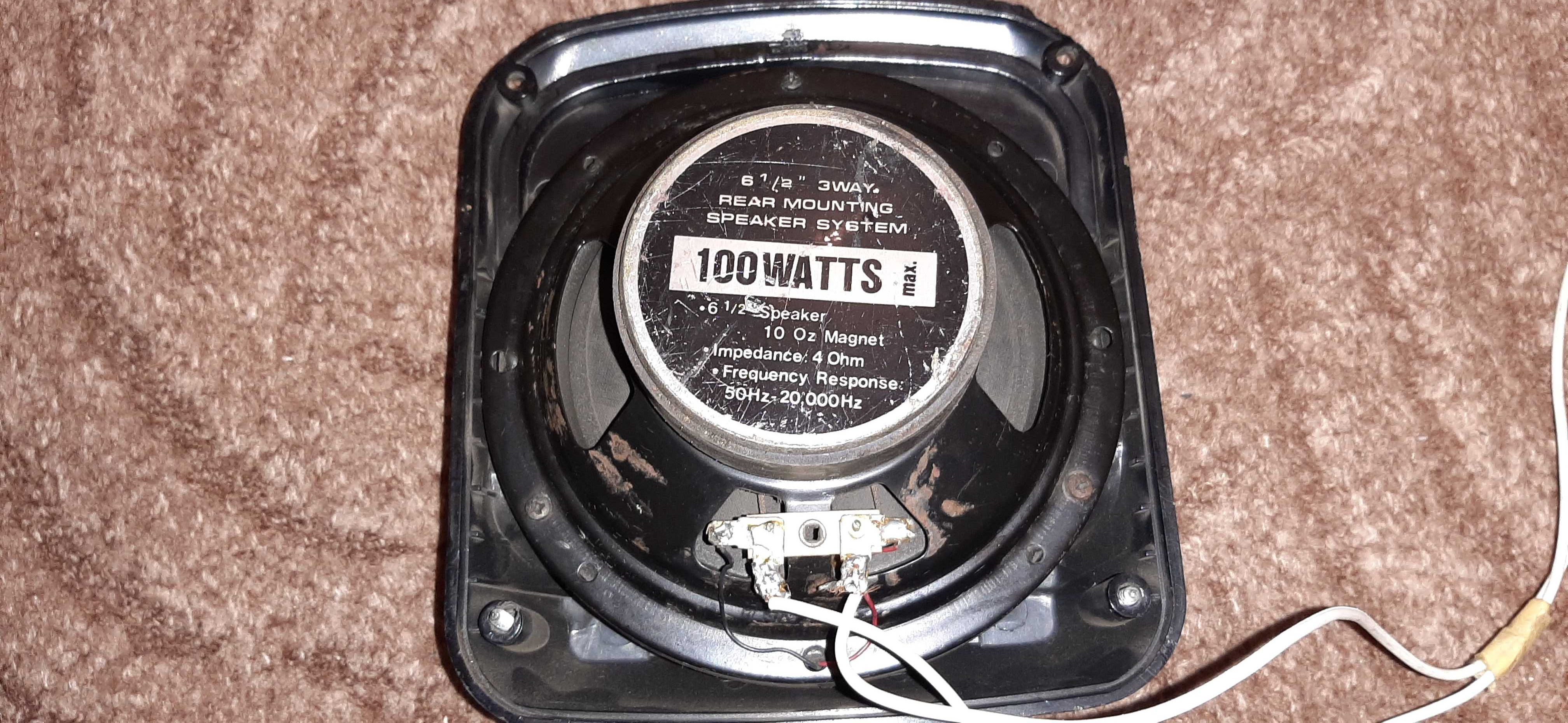 Głośnik głośniki MTC do zabudowy w półkę 3-drożne 100W 4Ohm