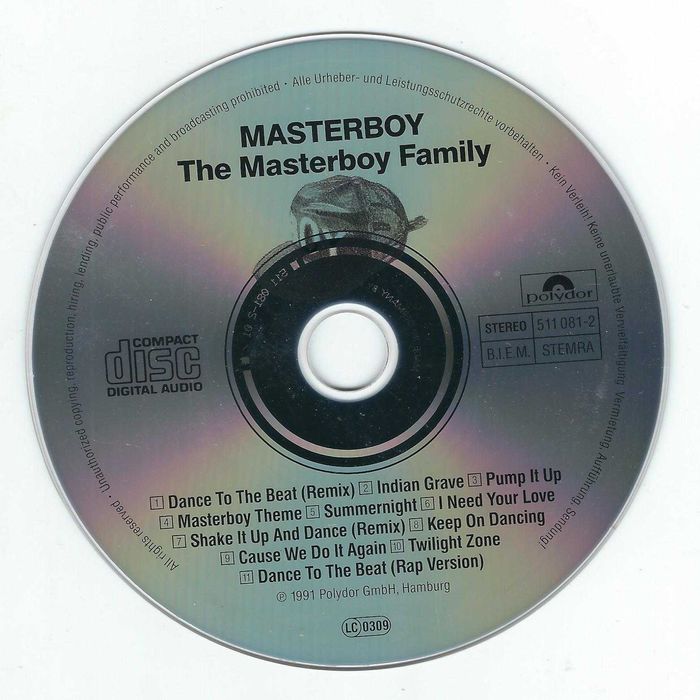 CD Masterboy - The Masterboy Family (1991) (Polydor)