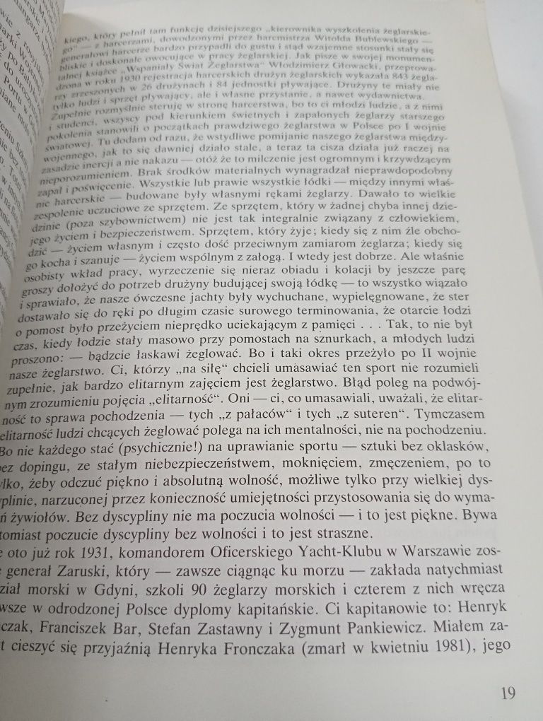 Żeglarstwo Sternik jachtowy Stefan Wysocki
